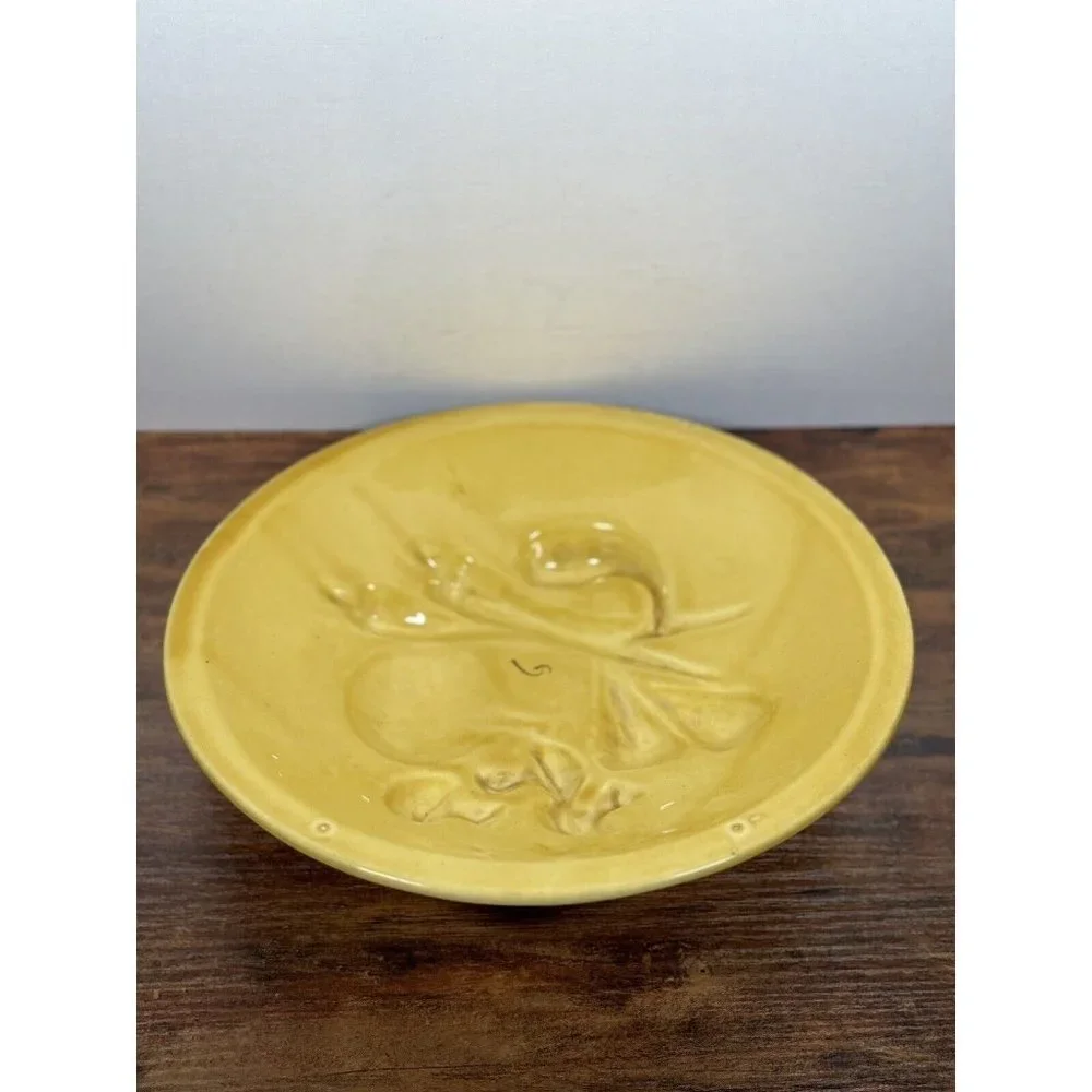Vintage Los‎ Angeles Potteries Ovenware Harvest Mushrooms Dish Ware 1971 USA